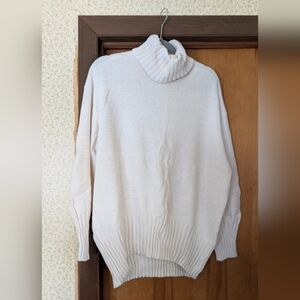 A New Day Cream Oversized Turtle Neck Sweater